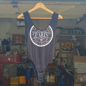 NWT Boohoo Paris black sleeveless tank top bodysuit